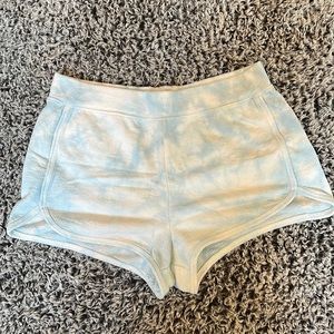 BROWN DYED GIRL Blue Tye Dye Shorts